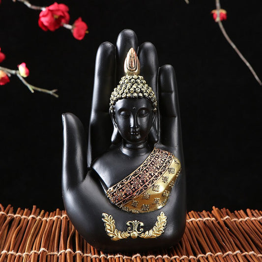 Discover the Artistry of Peace and Enlightenment with Our Buddha Sculpture Resin Hand – A Symbol of Blessings and Serenity!