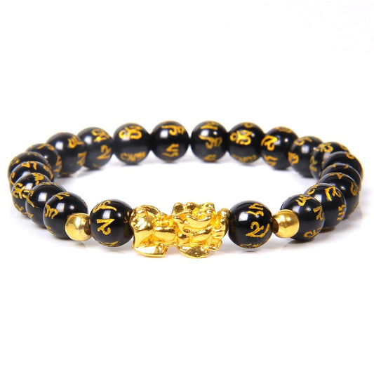 Attract Abundance with Our Black Obsidian Wealth Bracelet – A Powerful Symbol of Prosperity and Protection! 